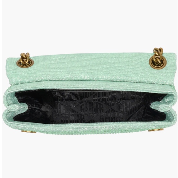 Kurt Geiger Crystal Mini Plate Brixton Shoulder Bag in Green NWT ** SOLD OUT ** - Picture 5 of 7